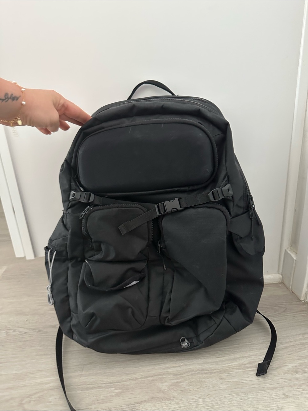 lululemon athletica Black Utility Backpack with Front Pockets
